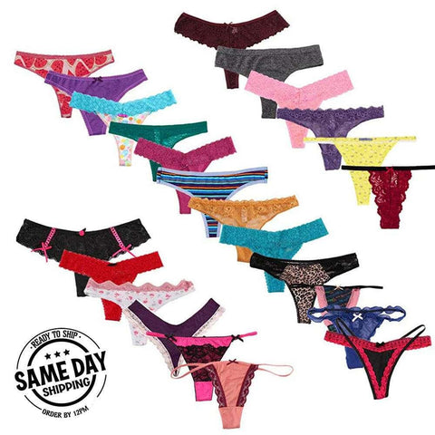 5 pack sexy thong Variety Pack - Purely Femme