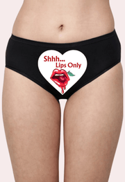 Sensual Custom Text Lips-Only Surprise Panty - Purely Femme