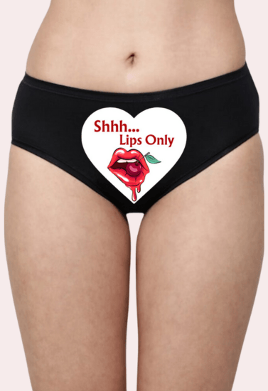 Sensual Custom Text Lips-Only Surprise Panty - Purely Femme