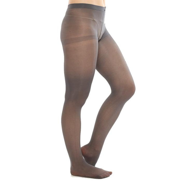 Smokey grey luxury sheer to waist pantyhose - Purely Femme