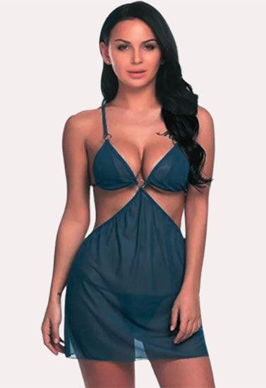 "Purely Femme" Sheer Babydoll Nightdress for Women.