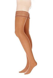 Brown stylish everyday ultra soft women stockings - Purely Femme