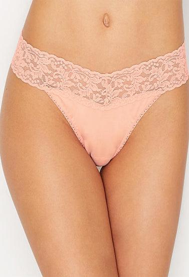 Cotton Lace Waistband Thong Panty + 1 Free Bra - Purely Femme