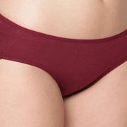 Comfy Purely Femme Women's Best Fitting Plus Size Maroon Cotton Panties(Pkt of 2) - Purely Femme