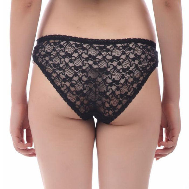 Purely Femme Midnight Web Net Lace Panty - Purely Femme