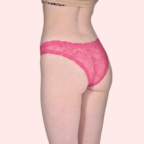 Exclusive French Daina Lace Tanga Panties Luxury Gift Box - Purely Femme