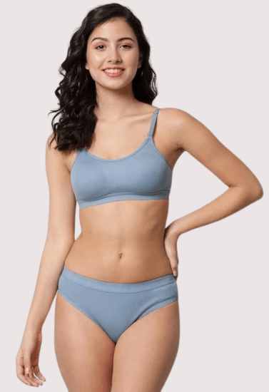 Wire-Free Women's Sports Bra Panty Set - Purely Femme