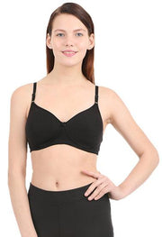 Black Non Wired Padded Bra - Purely Femme