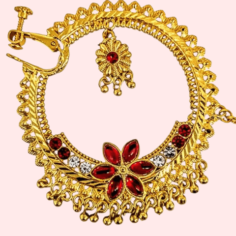 Uttarakhandi Gold Plated Round Nath - Purely Femme