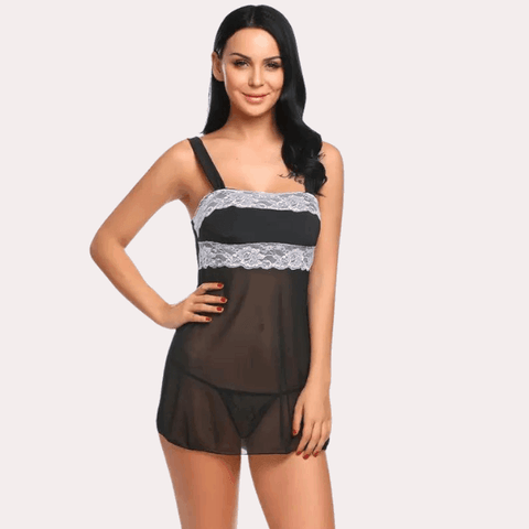 "Purely Femme" Mesh and Lace Women's Babydoll.