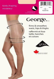 Purely Femme (GEORGE) Ladies Sexy Sheer Leg Reinforced Toe Pantyhose - Purely Femme