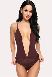 "Purely Femme" Chic and Comfy Sheer Nightwear Bodysuit