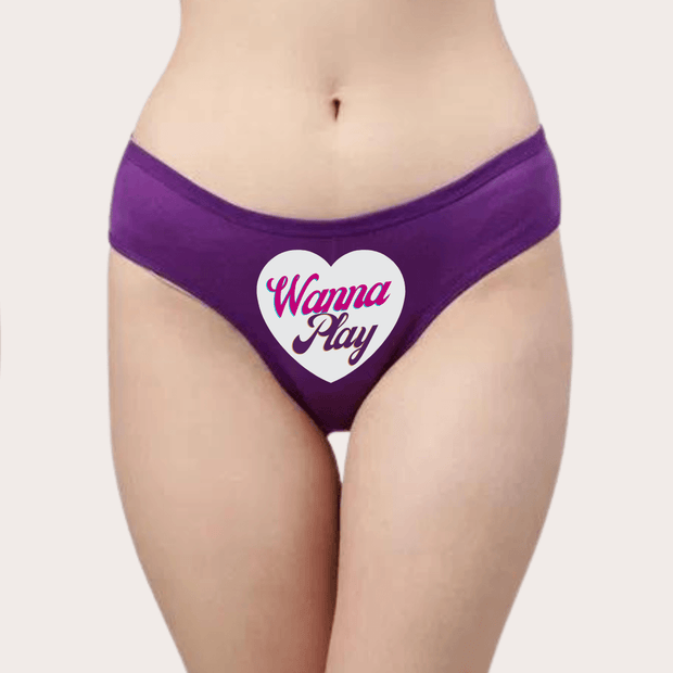 Wanna Play in Style- Heart-themed Custom Panty - Purely Femme