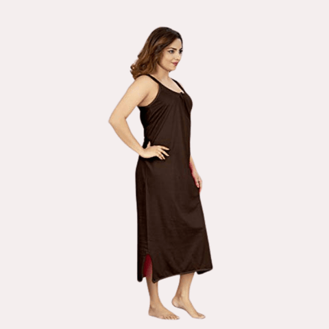 Women's Long Cotton Nightgown Slip - Purely Femme