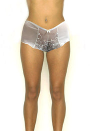 ALNA Ultra Thin Flower Bed White Hipster Panty