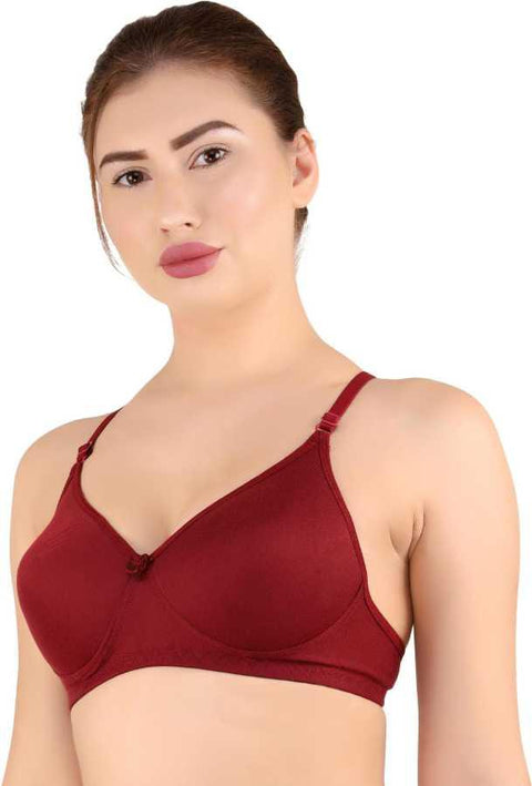 Women T-Shirt Lightly Padded Bra - Purely Femme