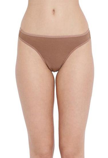 Purely Femme Soft & Smooth Cotton Thong Panty - Purely Femme