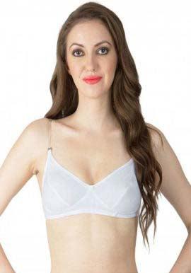 Classic White Transparent Strap Bra - Purely Femme