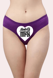 Heart-themed 'Make it Happen' Custom Panty - Purely Femme