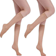 Purely Femme (VOILAI) knee high sheer nude color stocking - Purely Femme