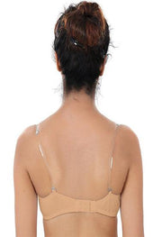 ♥Cool Creamy Transparent Strap Bra(Pk Of 2) - Purely Femme