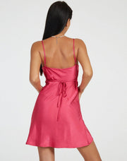 Sensual Satin Elegance Partywear Dress - Purely Femme