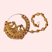 Kumauni Guloband with Nath & Mangtika – Bridal Gold Jewelry Set - Purely Femme