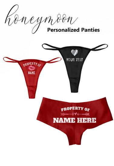 Honeymoon Personalized Panties Pack - Purely Femme