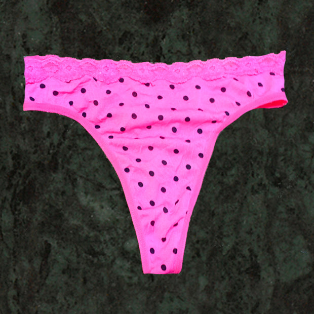 Gilligan&Omalley New Wave Pink Lace Thong