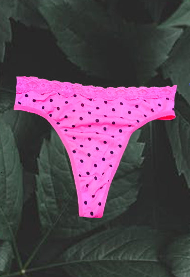 Gilligan&Omalley New Wave Pink Lace Thong