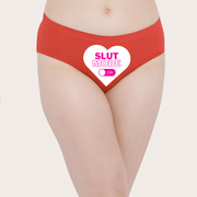 Heart-themed ‘Slut Mode On’ text Custom Panty - Purely Femme