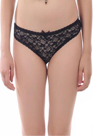 Purely Femme Midnight Web Net Lace Panty - Purely Femme