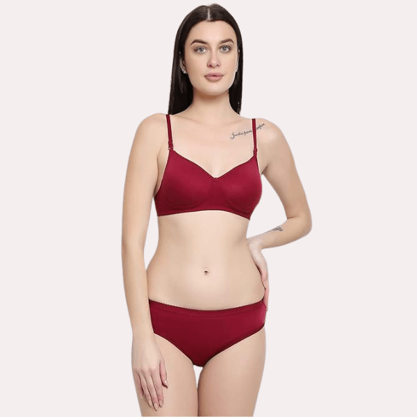 Lightly Padded Bra & Soft Cotton Panty Set - Purely Femme