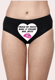 "Personalized Love Note Naughty Panty