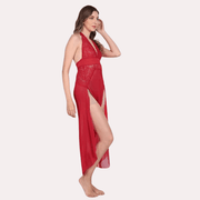 Graceful Long Sheer Nightdress for Women - Purely Femme