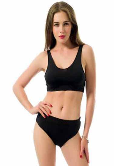 Sexy Black Tank Top Bikini Bottom Set - Purely Femme