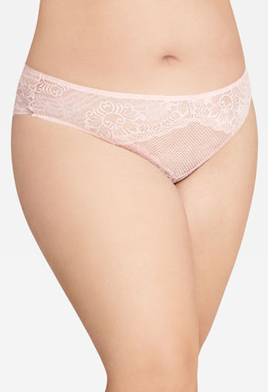 KIABI Nude Mesh Transparent Lace Bridal Panty