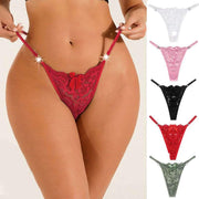 Assorted Colors Lace G-String Pack of 4 - Purely Femme