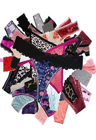 Six Assorted styles Thong's in One Pack