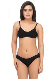 Black Absolute Everyday Bra Panty Set - Purely Femme