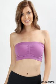 Set of 5 Colorful Bandeau Tube Bras for Every Mood