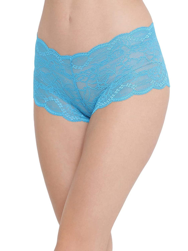 Ladies' Lace Low Waist Multicolor Boyshorts (Pk of 2) - Purely Femme