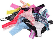 Six Assorted styles Thong's in One Pack