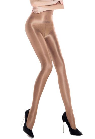 Women's Beige Shiny 20 D Pantyhose - Purely Femme