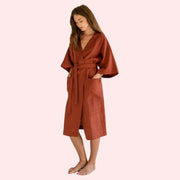 French Daina Sleeveless Organic Cotton Robe - Purely Femme