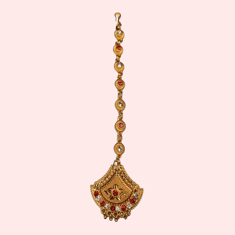 Kumauni Guloband with Nath & Mangtika – Bridal Gold Jewelry Set - Purely Femme