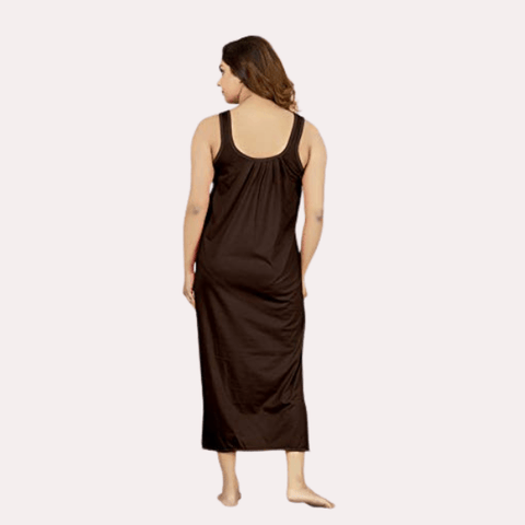 Women's Long Cotton Nightgown Slip - Purely Femme