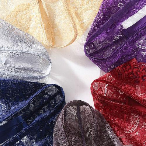 Women Sexy Lace Lingerie Briefs Thongs Panties - Purely Femme