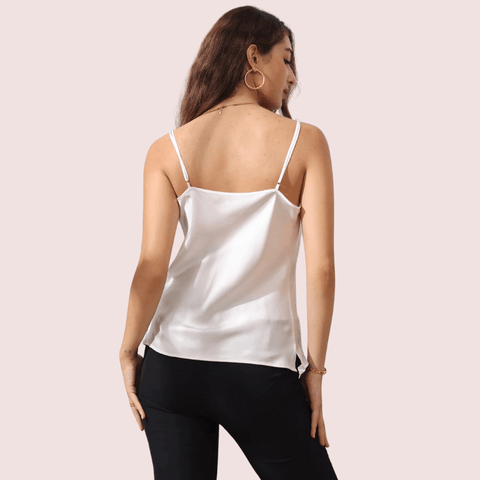 Premium Silk Cowl Neck Camisole for Layering - Purely Femme