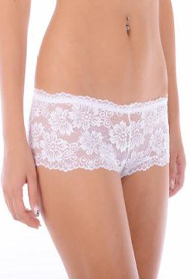 Floral Lace Boxer Boyshorts Panty - Purely Femme